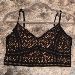 Kendall & Kylie Lace Crop Top